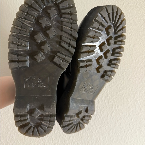 Dr. Martens Black Leather “Holly” Creepers with Black Ribbon Laces - Picture 9 of 9